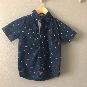 Boys Faded Gear Dress Shirt SZ 6